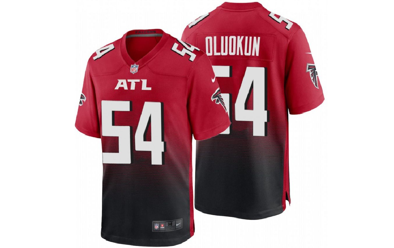 Men Atlanta Falcons #54 Foyesade Oluokun Nike Red Game NFL Jersey->atlanta falcons->NFL Jersey